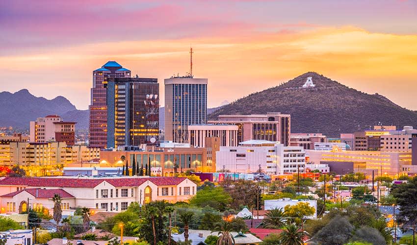 Tucson skyline, Arizona